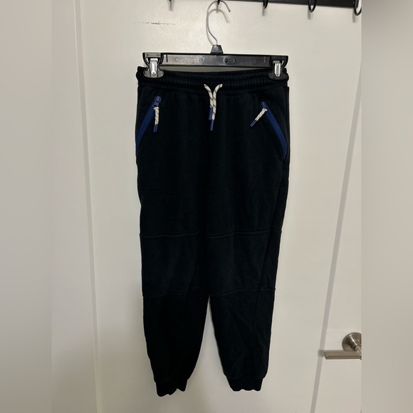 Mini Boden Black Joggers with Blue Accent - Picture 1 of 8